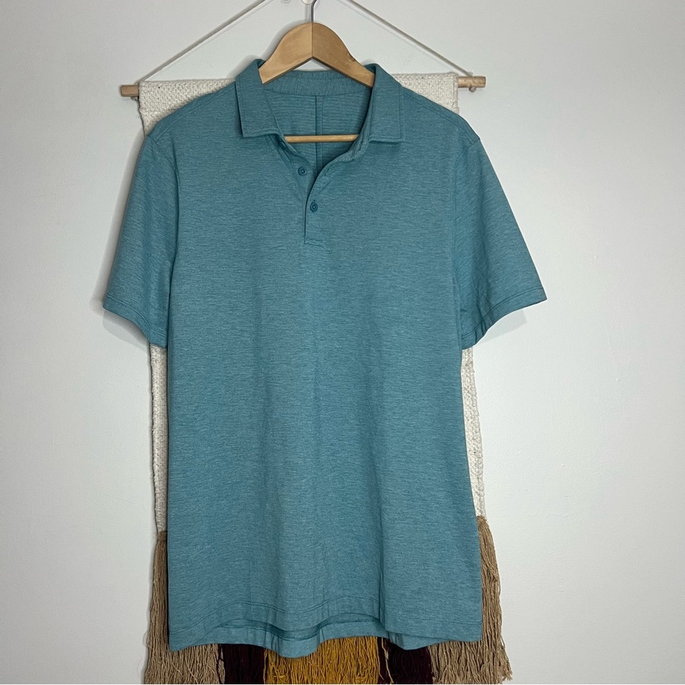 lululemon athletica Blue Polo Shirt